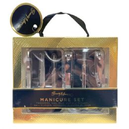 8 Bulk Beauty Muse Pro 7-Piece Manicure Set Including Gold Case