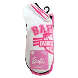 12 Bulk 5 Pack Barbie No Show Checkered Ladies Socks In Assorted Designs
