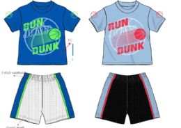 36 Bulk Boys French Terry Short Sets Toddler Sizes