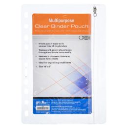 144 Bulk 10-inch X 7-inch Clear Pencil Pouch