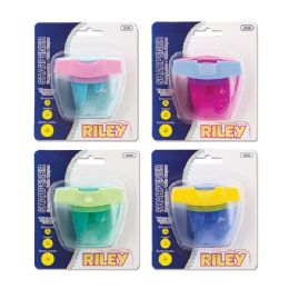 24 Bulk Riley Triple Sharpener With Receptacle