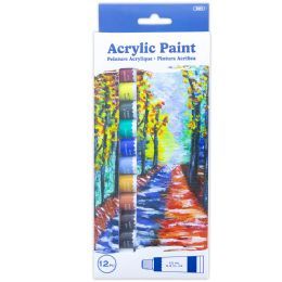 12 Bulk 0.4 FL OZ 12 Colors Acrylic Paint