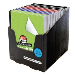 24 Bulk 8.5" X 11" Reversible 4"/5" Quad Ruled Wireless Notebook