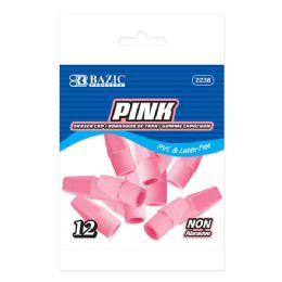 288 Bulk Pink Eraser Cap (12/pc)
