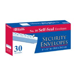 48 Bulk #10 SelF-Seal Security Envelopes (30/pc)