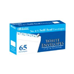 48 Bulk #6 3/4 SelF-Seal White Envelopes (65/pc)