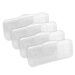 48 Bulk Lucent Clear Pencil Box