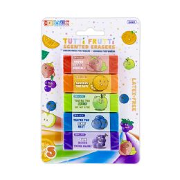 72 Bulk Tutti Frutti Scented Erasers (5/pc)