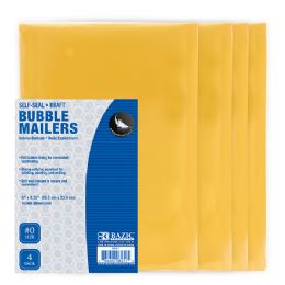 48 Bulk 6-inch X 9.25-inch (#0) SelF-Seal Bubble Mailers (4/pc)