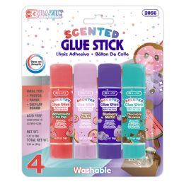 24 Bulk 0.21 Oz (6g) 4 Washable Scented Glue Stick