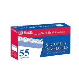 48 Bulk #6 3/4 SelF-Seal Security Envelopes (55/pc)