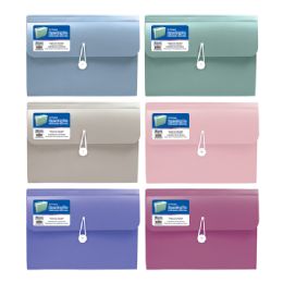 6 Bulk Morandi Edition 13-Pocket A4/letter Size Poly Expanding File