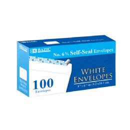 24 Bulk #6 3/4 SelF-Seal White Envelopes (100/pc)