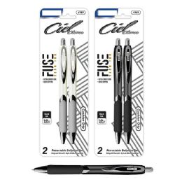 24 Bulk FUSE Tech Ink Retractable Pen with Rubberized Barrel