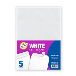 48 Bulk 9-inch X 12-inch SelF-Seal White Envelope (5/count)