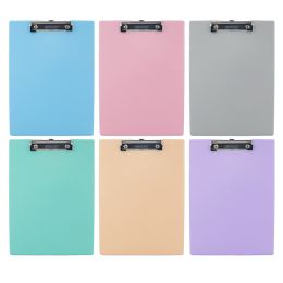 48 Bulk Pastel Color Pvc Standard Clipboard W/ Low Profile Clip