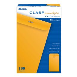 5 Bulk 9-inch X 12-inch Clasp Envelope (100/box)