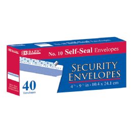 24 Bulk #10 SelF-Seal Security Envelopes (40/pc)