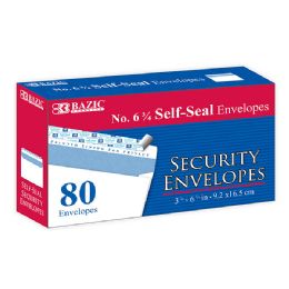 24 Bulk #6 3/4 SelF-Seal Security Envelopes (80/pc)