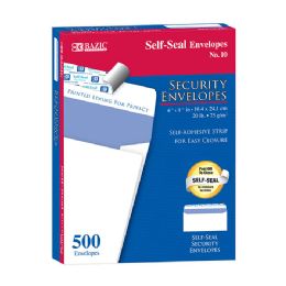 5 Bulk #10 SelF-Seal Security Envelopes (500/box)