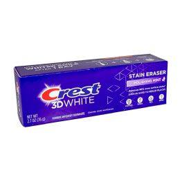 24 Bulk Crest 3d White Stain Eraser Toothpaste, Polishing MinT- 2.7 oz