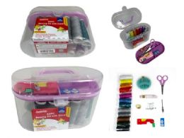 24 Bulk 50-Pc Sewing Kit With Travel Storage Box