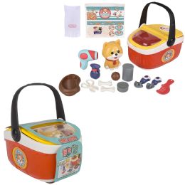 12 Bulk 16pc Pet Corgi Basket Playset