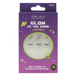 48 Bulk Celavi 36 Piece Glow In The Dark Treatment Patch Set In Assorted Outer Space Designs
