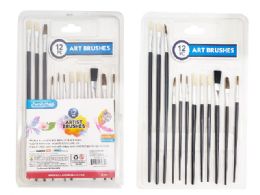 144 Bulk 12-Piece Artist Paint Brushes