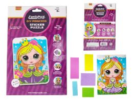 48 Bulk Princess Eva Foam Diy Sticker Puzzle