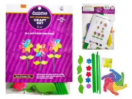 24 Bulk 6-Piece PINWHEEL CRAFT SET