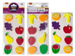 288 Bulk 8-Piece Foam Fruit Stickers