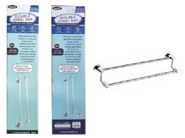 12 Bulk Double Tower Bar Silver Chrome 23-inch L X5.25-inch