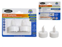 24 Bulk LED TEALIGHTS 2-Piece SET 1.5" DIAmeter