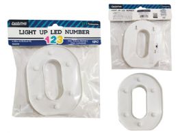 24 Bulk LighT-Up Led Number 0 6.25-inch High
