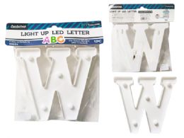 24 Bulk LighT-Up Led Letter W 6.25-inch High
