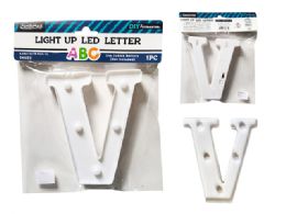 24 Bulk LighT-Up Led Letter V 6.25-inch High