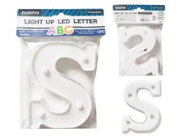 24 Bulk LighT-Up Led Letter S 6.25-inch High