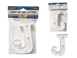 24 Bulk LighT-Up Led Letter J 6.25-inch High