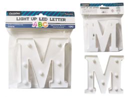 24 Bulk LighT-Up Led Letter M 6.25-inch High