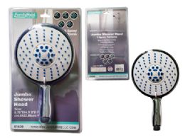 6 Bulk Jumbo Shower Head 5 Spray Patterns