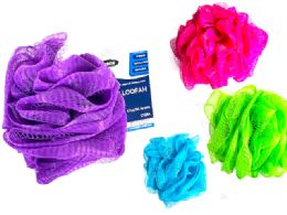 144 Bulk Loofah Ball 50g - Assorted Color