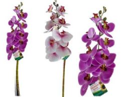 24 Bulk 9 Head Orchid Artificial Flowers 
