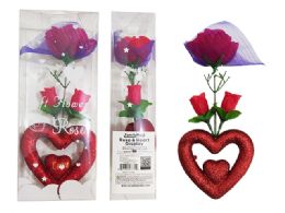 24 Bulk Valentine's Heart and Rose In Box 