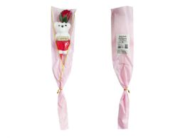 24 Bulk Valentine's Bear With Rose - 17.5-inch 