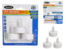 24 Bulk LED TEALIGHTS 3-Piece 1.5" DIAmeter