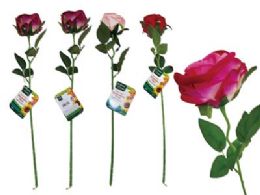 24 Bulk Rose Flower 3.35" Dia X 19.68" Long