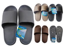 24 Bulk Men's Eva Sandals Grey Black Blue Beige