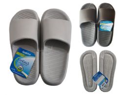 24 Bulk Men's Eva Sandals Grey Black Blue 40-45