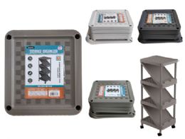 6 Bulk 7 Tier Shoe Oranizer 32x28x80cm High Blue White Coffe